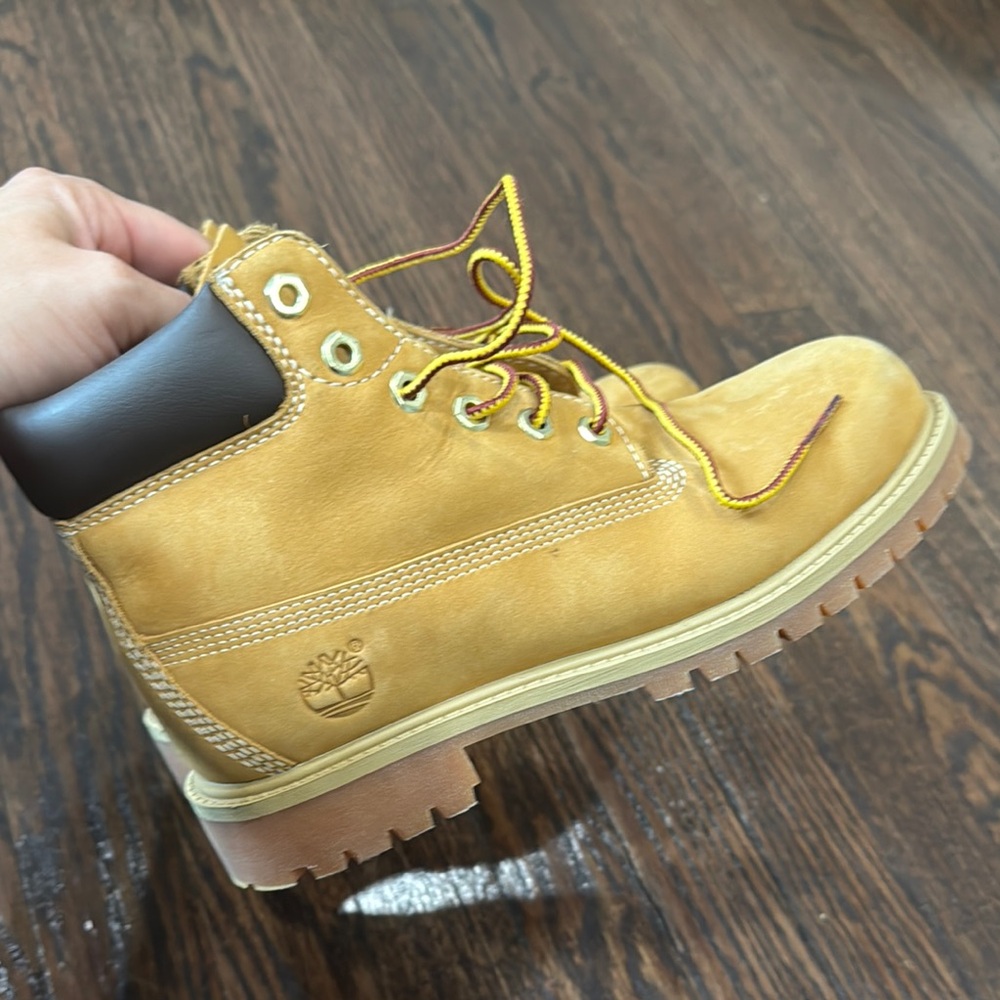 Timberland Kids Yellow and Brown Boots
